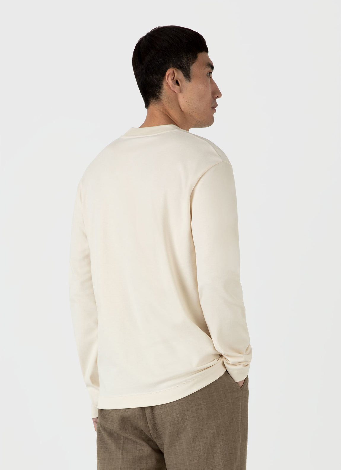 Men's Long Sleeve Heavyweight T-shirt in Undyed