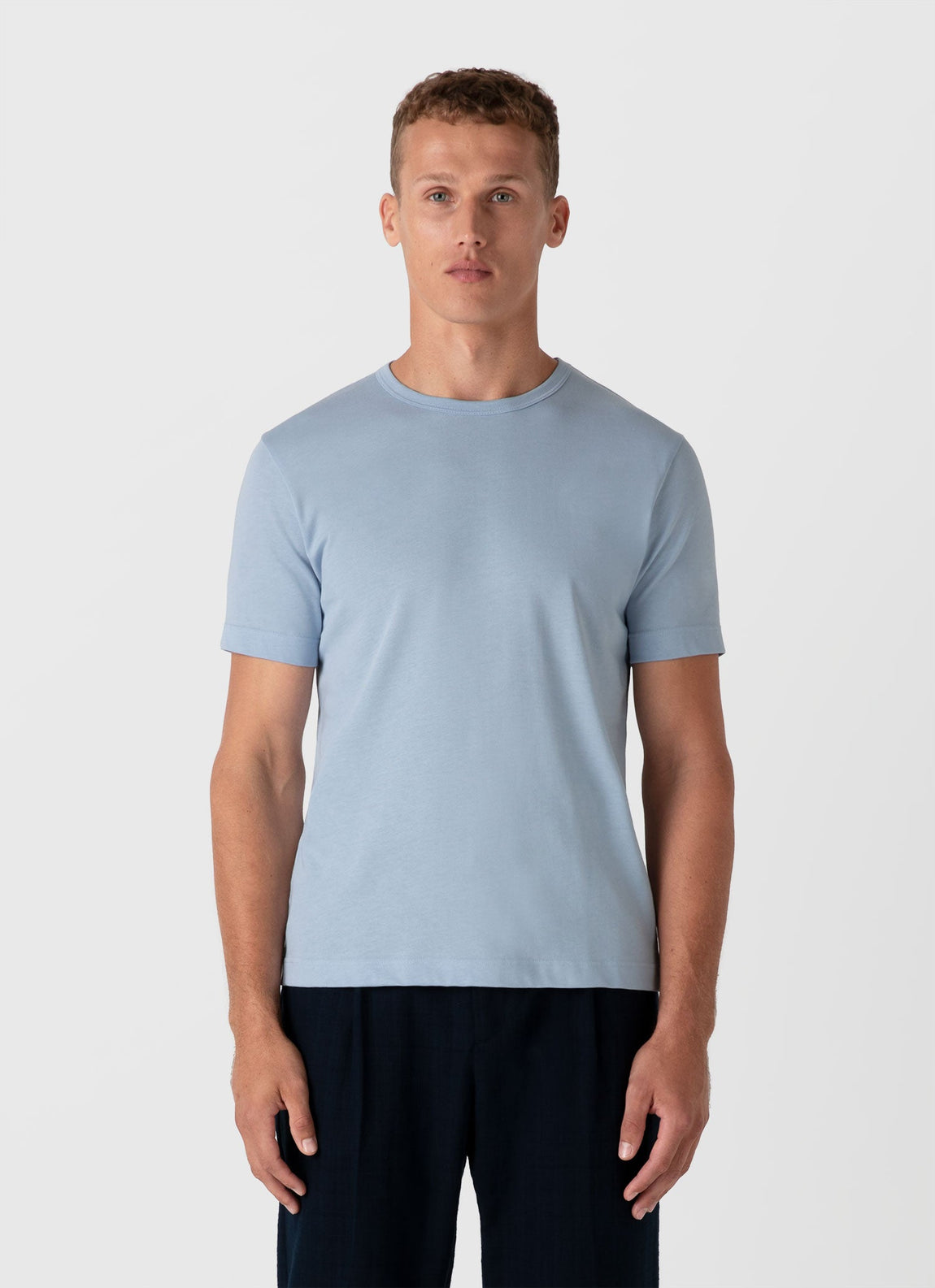 Men's Single Jersey T-shirt in Blue Mist