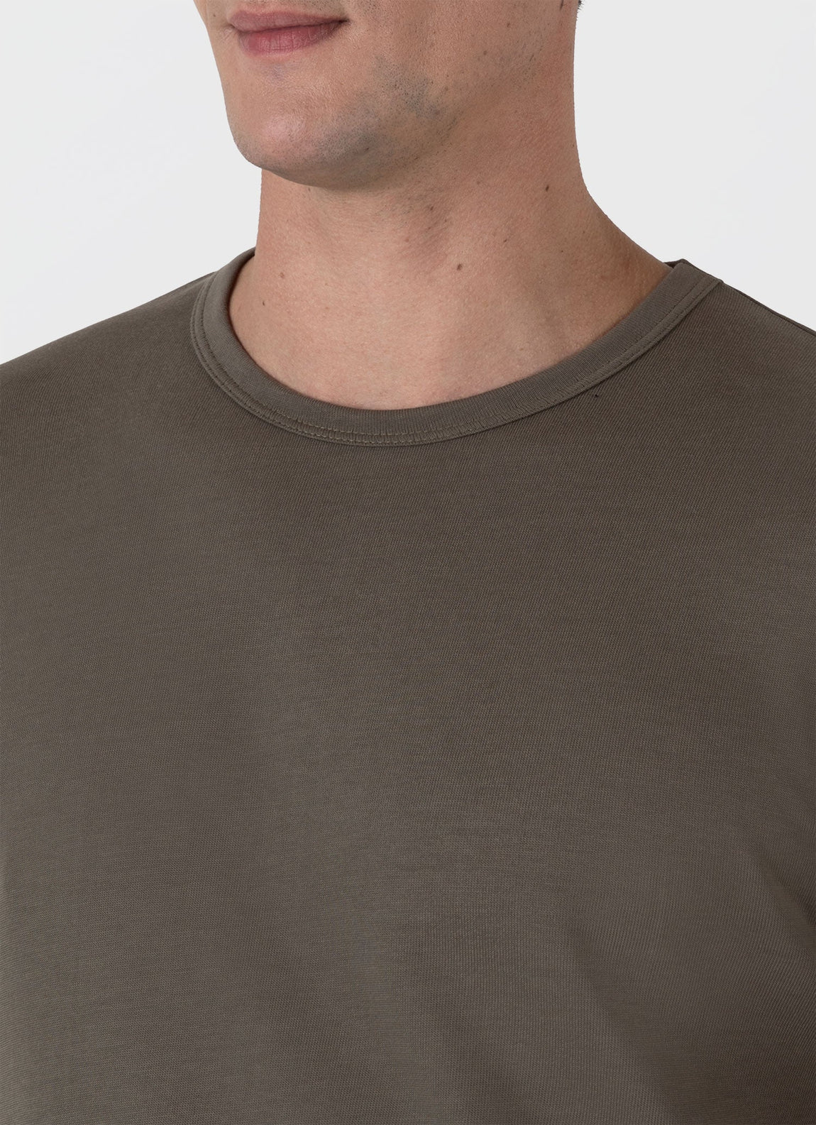 Men's Single Jersey T-shirt in Khaki