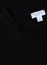 Men's Cotton Linen T-shirt in Black