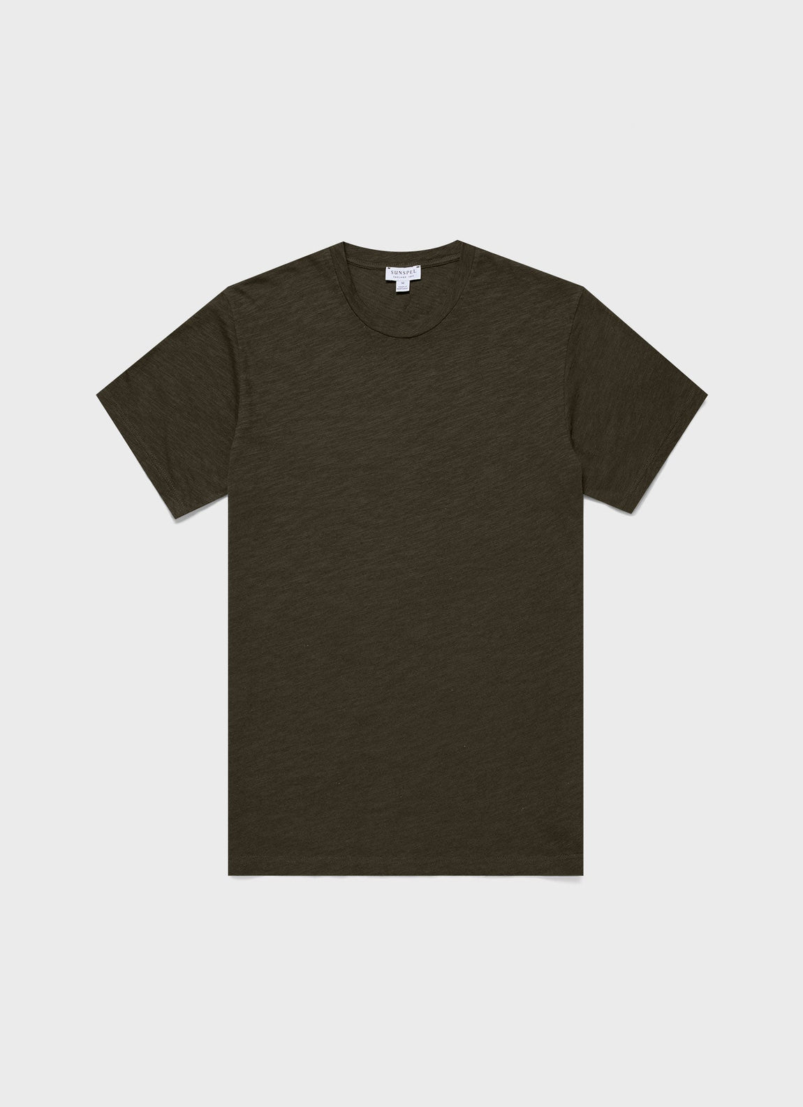 Men's Cotton Linen T-shirt in Pine Green