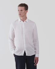 Men's Linen Shirt in White