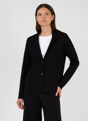 Women's Milano Knit Blazer in Black