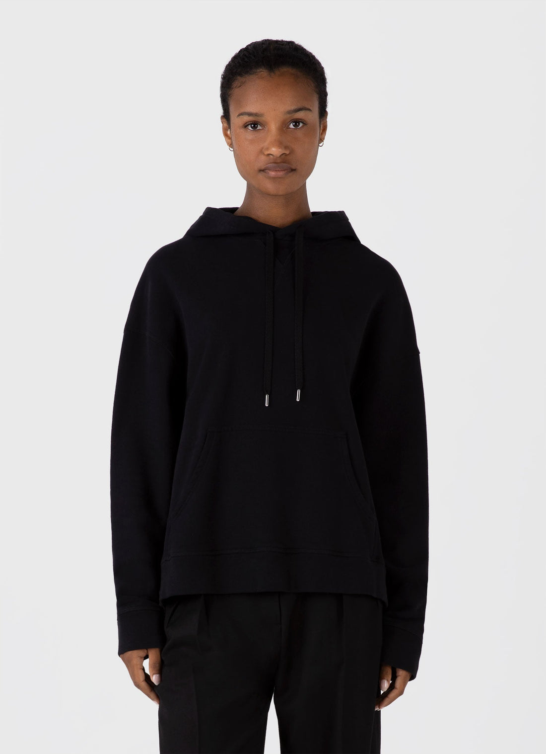 Women's Loopback Hoody in Black