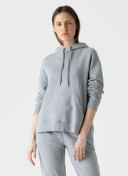 Women's Loopback Hoody in Grey Melange