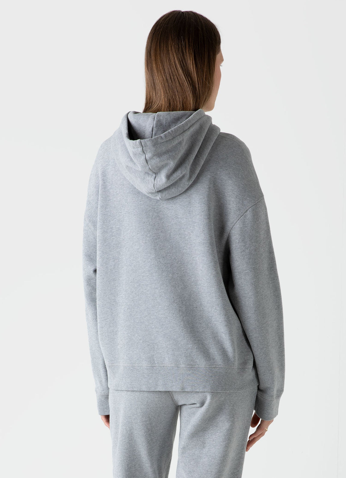 Women's Loopback Hoody in Grey Melange