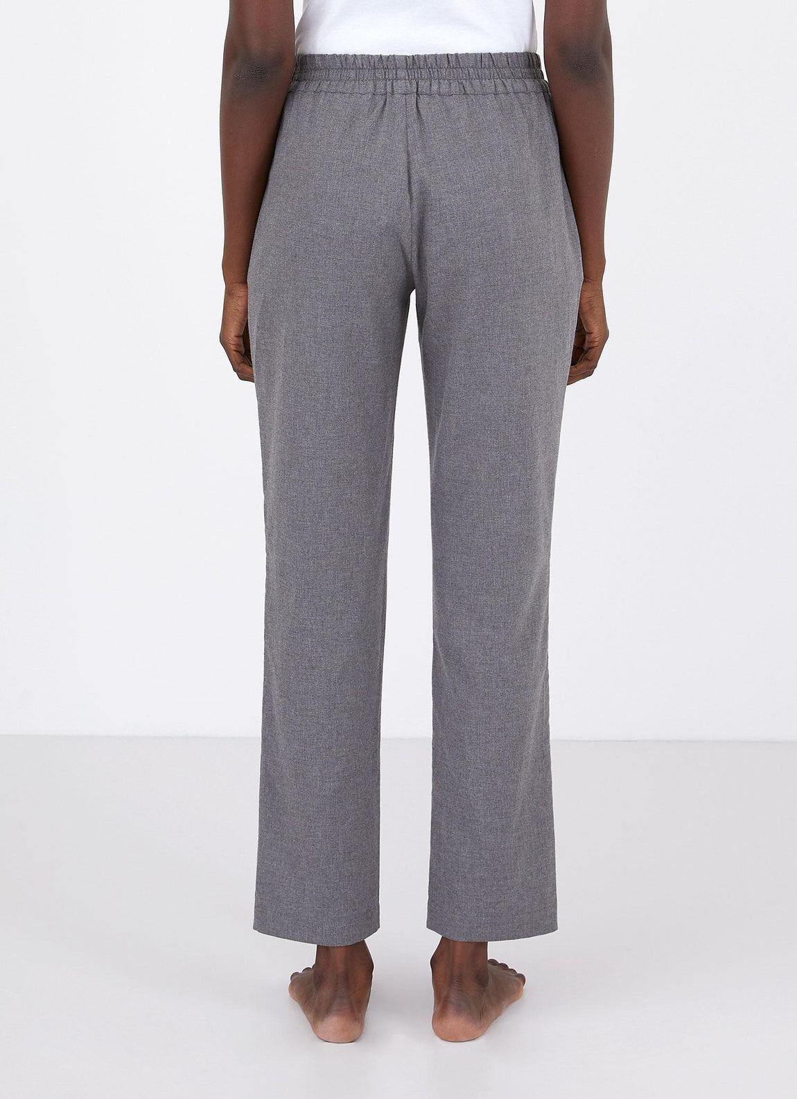 Women's Pyjama Trouser in Mid Grey Melange