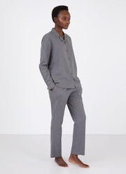 Women's Pyjama Trouser in Mid Grey Melange