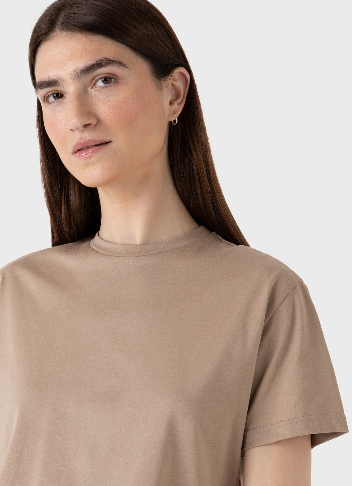 Women's Boy Fit T-shirt in Sandstone