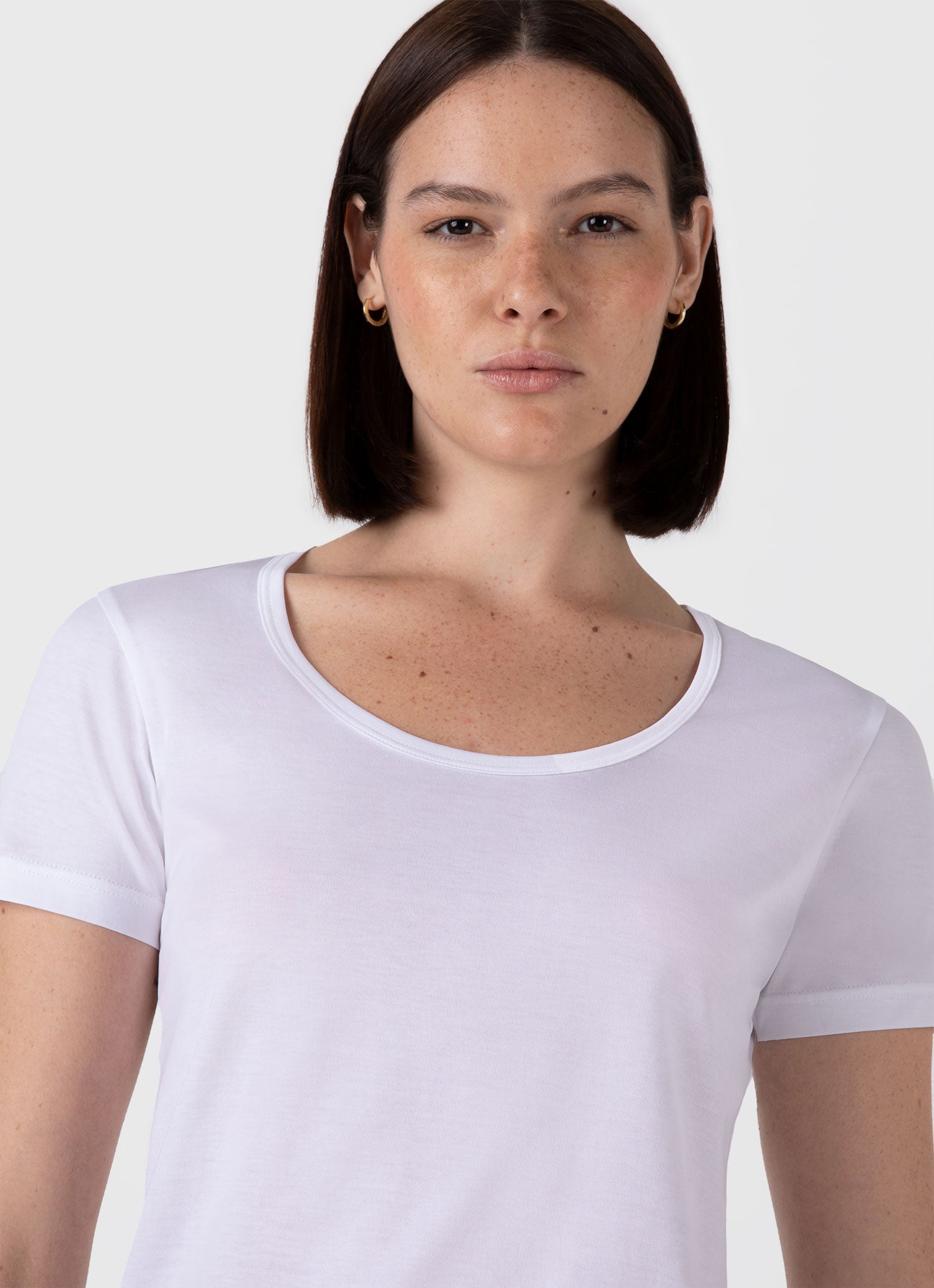 Women's Classic Scoop Neck T-shirt in White