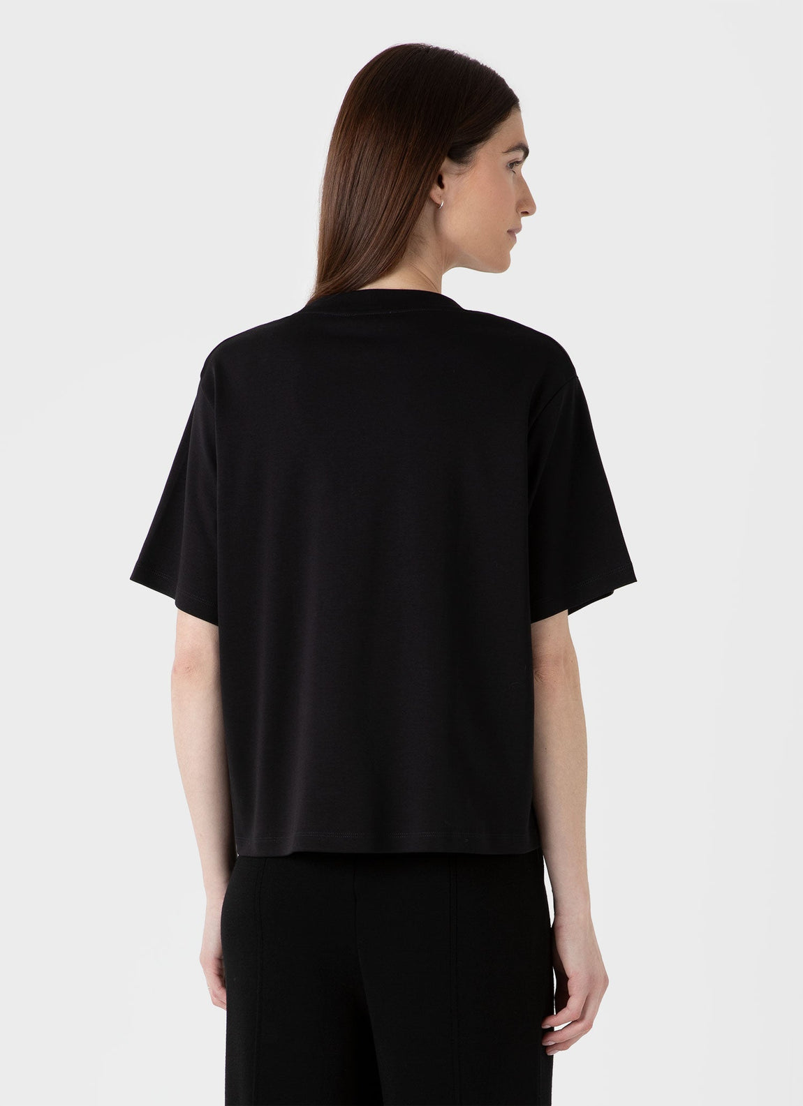 Women's Boxy Heavyweight T-shirt in Black