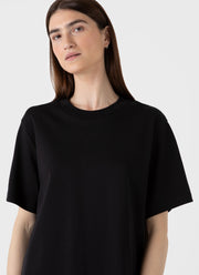 Women's Boxy Heavyweight T-shirt in Black