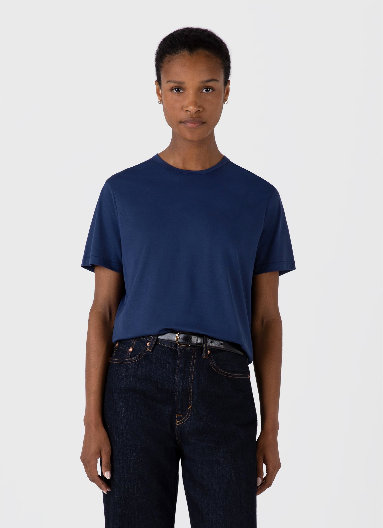 Women's Relaxed Fit T-shirt in Ink Blue