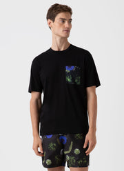 Men's Charlotte Gosch Pocket T-shirt in Sea Moss