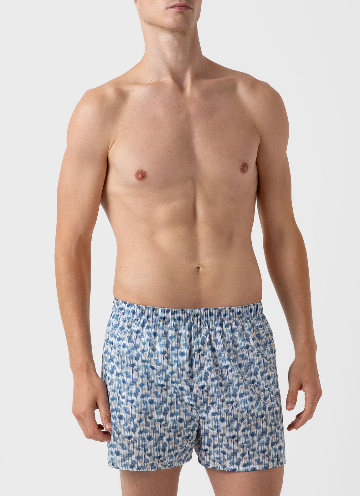 Men's Liberty Print Boxer Shorts in Watercolour Floral