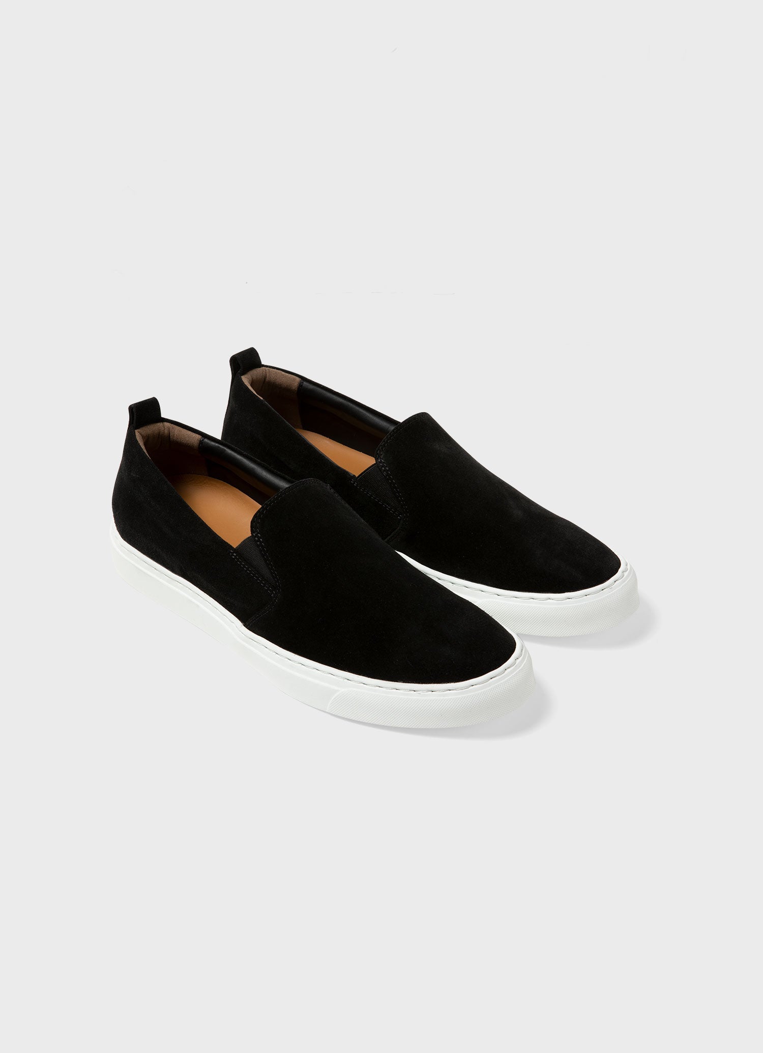 Slip On Sneaker in Schwarz Sunspel