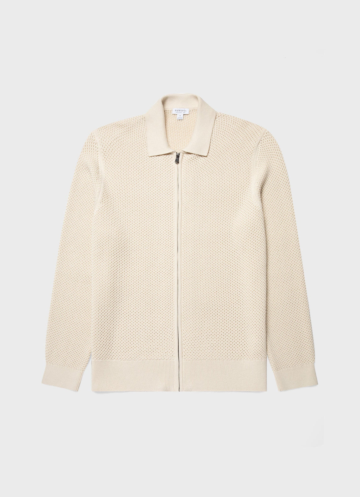 Men's Mr Porter Mesh Knit Jacket in Ecru