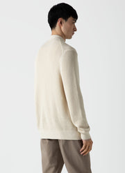 Men's Mr Porter Mesh Knit Jacket in Ecru